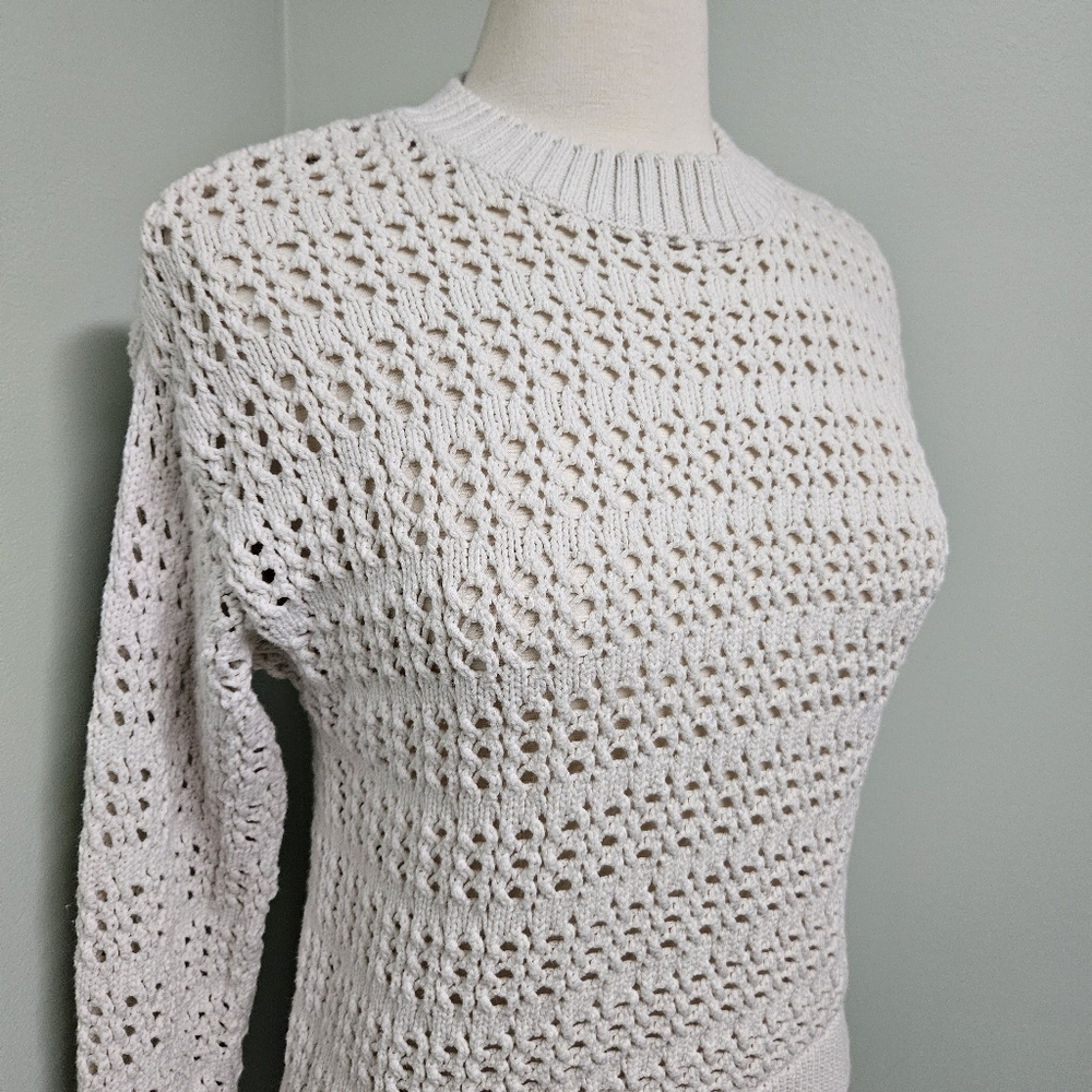 Universal Thread Pullover Crewcut White Sweater C… - image 2